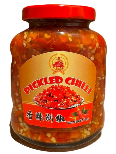 OX Eingelegte Chilis 320 g