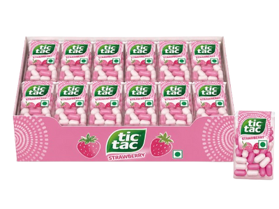 TicTac Strawberry Display 12x13g