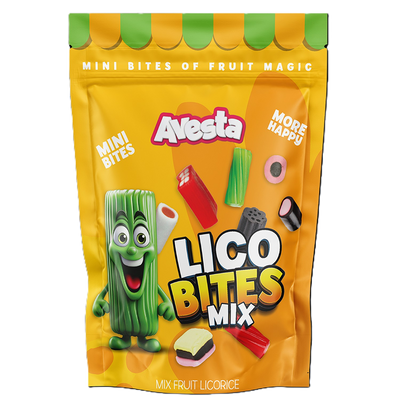 Avesta Lico Bites Fruit Mix Licorice 125g
