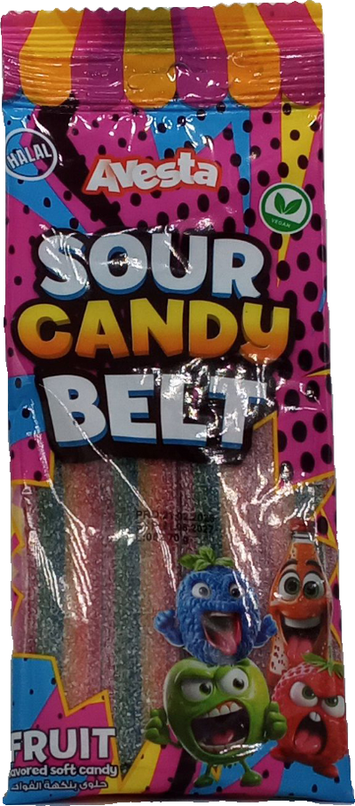 Avesta Sour Belt Fruit Display 70g