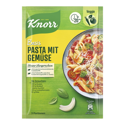 Knorr Basis für Pasta mit Gemüse 39g