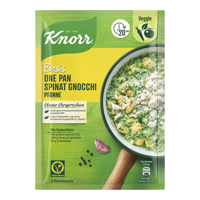 Knorr Basis für Spinat Gnocchi Pfanne 35g