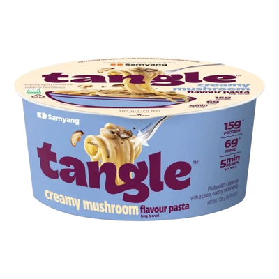 Samyang Tangle Pasta mit cremiger Pilzsauce – Bowl 105 g
