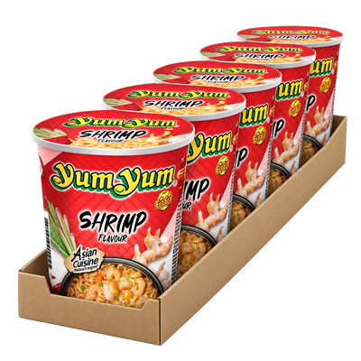 5er Pack Yum Yum Instantnudeln Garnele Becher