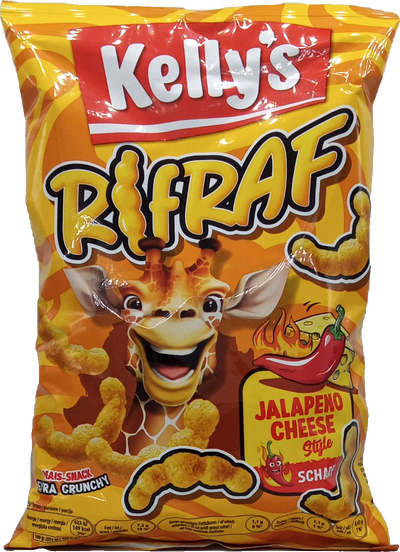 Kellys Rifraf 80g Jalapeno Cheese