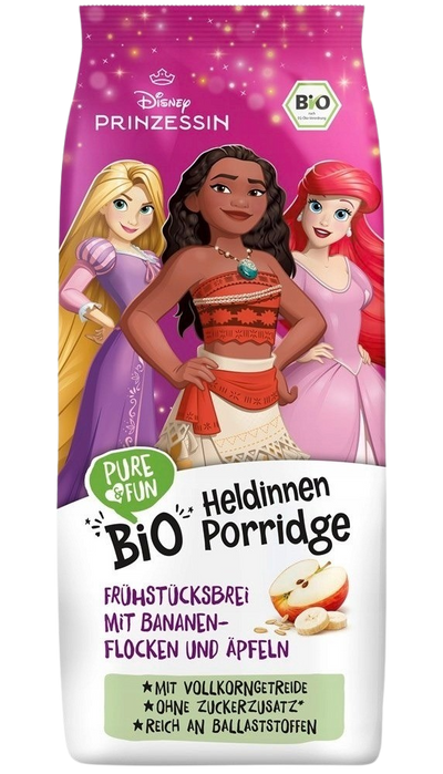 Bio Disney Heldinnen Porridge Apfel-Banane 375g
