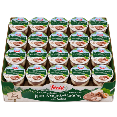 Nuss-Nougat-Pudding mit Sahne 85g