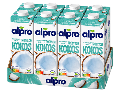 Alpro Kokosnussdrink Original 8x 1L